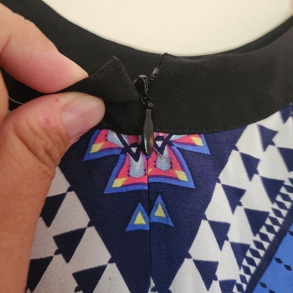 Yummi Kim Night Out Halter Fit and Flare Silk Mini Dress Size XS - Picture 8 of 10